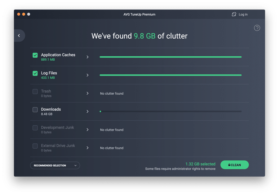 AVG TuneUp Clutter Remover