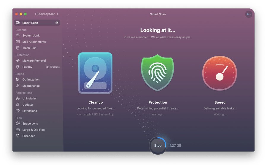 CleanMyMac X Introduction UI