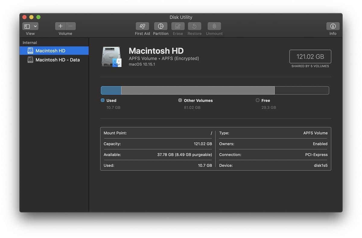 Use Disk Utility on Mac